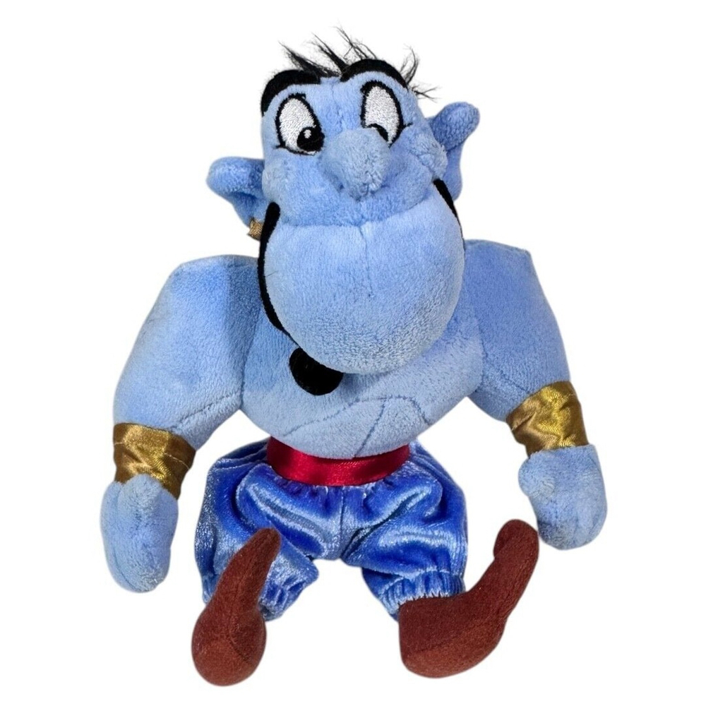 Walt Disney Aladdin Genie 7 " Plush Small Stuffed Animal Toy Doll Figure Blue